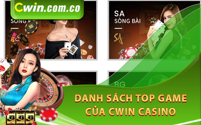 Danh sách top game của Cwin Casino