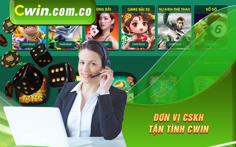 Đội hỗ trợ của Cwin vui vẻ