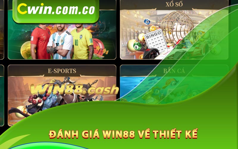 Đánh giá Win88 về thiết kế