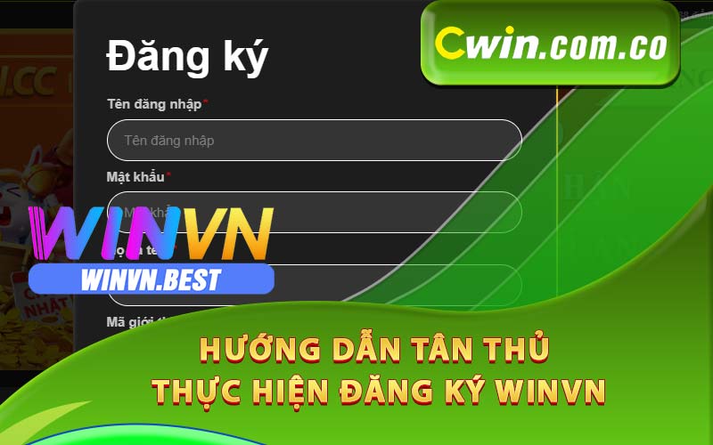 Hướng dẫn tân thủ thực hiện đăng ký Winvn